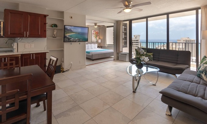 Waikiki Condo | Newly Remodeled Corner Unit at the Waikiki Banyan with Diamond Head Views by Koko Resort Vacation Rentals