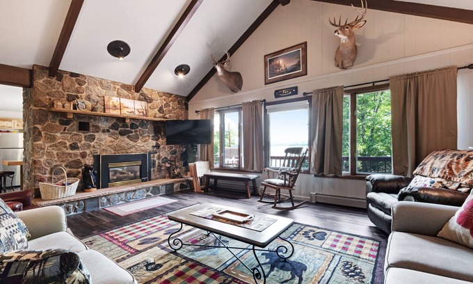 Presque Isle House | Newly remodeled lake home w/panoramic views & private swimming area
