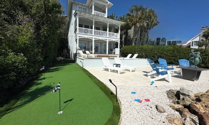 King City House | Newly Renovated Oceanfront Luxury Home - Pool, Putting Green & Steps to Village!