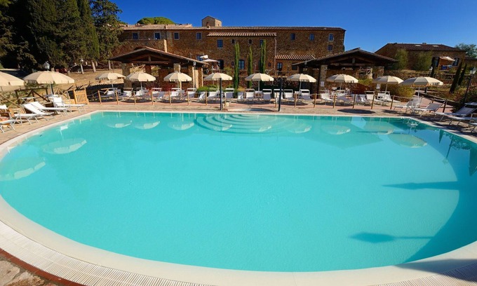 Casalappi Other | Nice apartment for 3 guests with pool, A/C, TV, panoramic view and parking