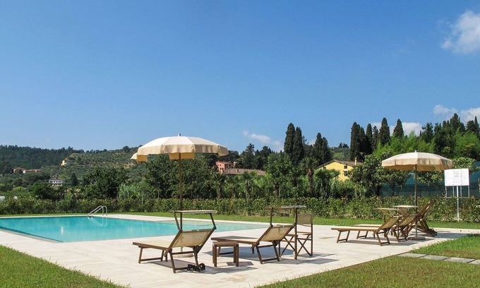 San Michele di Moriano Villa | Nice apartment in villa for 4 people with WIFI, A/C, pool, TV, terrace and parking