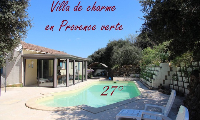 Le Thoronet Villa | Nice country house with swimming pool in historical village of Green Provence