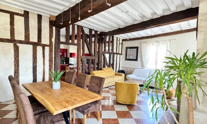 Auxerre Apartment | Nice standing & terrace, heart of town, parking at foot