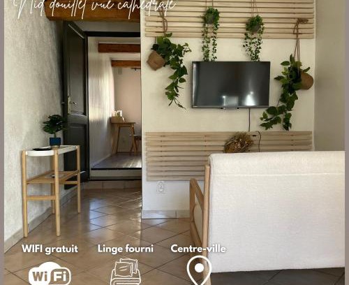Digne-les-Bains Apartment | Nid douillet avec vue cathédrale