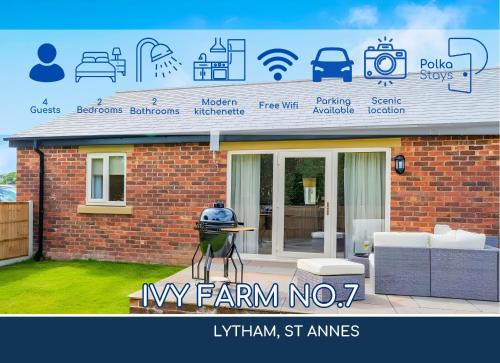 Lytham St. Anne's House | No 7 PolkaStays Ivy Farm Fern Cottage
