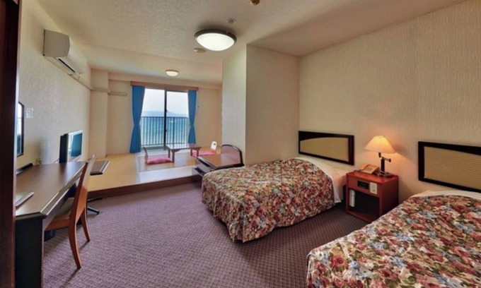Onna Hotel | NonsmokingWithout MealsJapaneseWestern room for 2 people with ocean view balcony /Kunigami-gun Okinawa