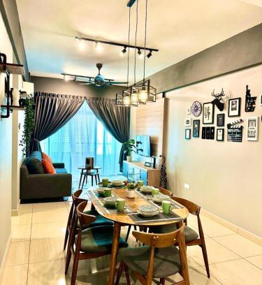 Taman Mount Austin Apartment | Nordic Industrial Style Austin Height 5-8pax