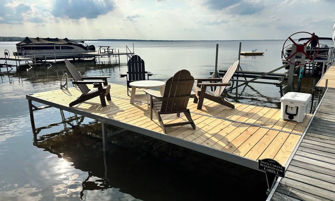 Prudenville Cabin | North View Cabins #1 - Comfortable 2Bed/1Ba Cabin with Private Deck on the Lake!