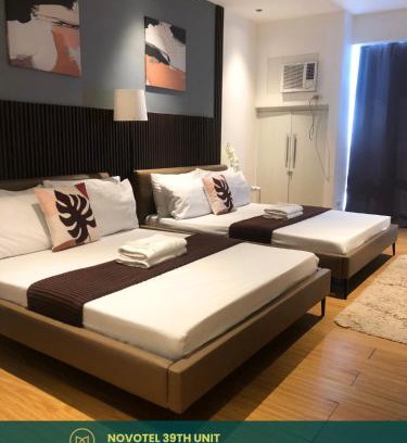 Mandaluyong Apartment | Novotel Twin Bed at Mandaluyong Near Makati FREE pool