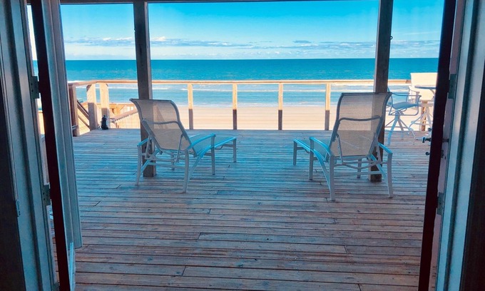 New Smyrna Beach House | nSpecial discountnDirect Ocean Front Home ! PRIVATE NO DRIVE BEACH