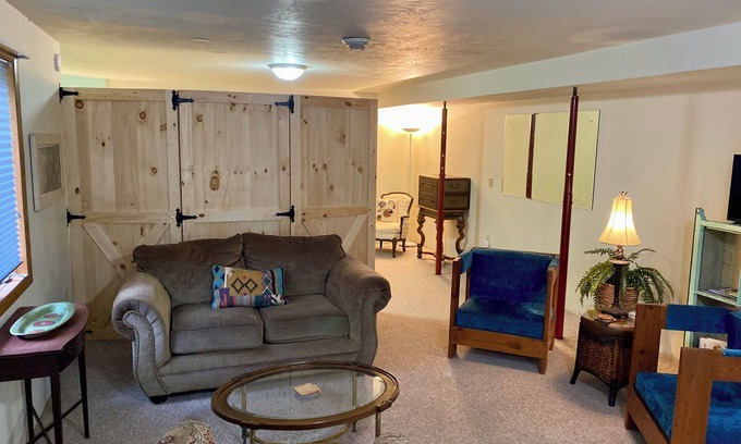 Sturgeon Bay Apartment | nThe Creek View Suite at Lily Bay Creek Homestead in the heart of Door County.