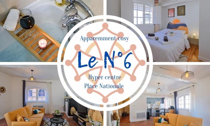 Montauban Apartment | Numéro 6 - Place Nationale - Wifi et Fibre