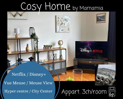 Dinant Apartment | Ô Reflets - Cosy Home by Mamamia - Appart 3 rooms view "Meuse"