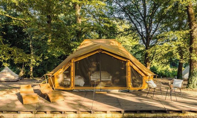 Manziana House | OAK glamping relax, TINIA Suite tent refined and cozy, in a magical forest
