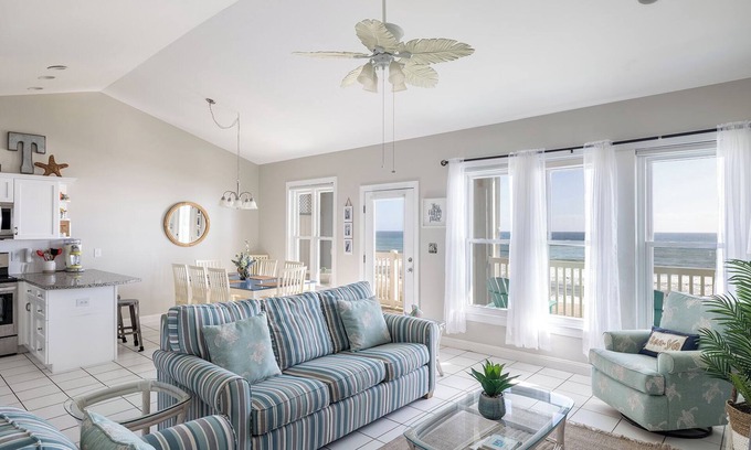 Indian Beach Condo | Ocean Club B303, Oceanfront Condo in Indian Beach, NC!
