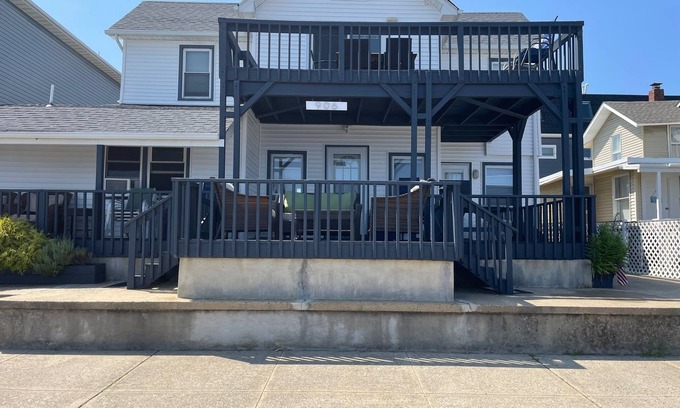 Bradley Beach House | Ocean front! Fun for the whole family in this Lower Level 5 bedroom beach house