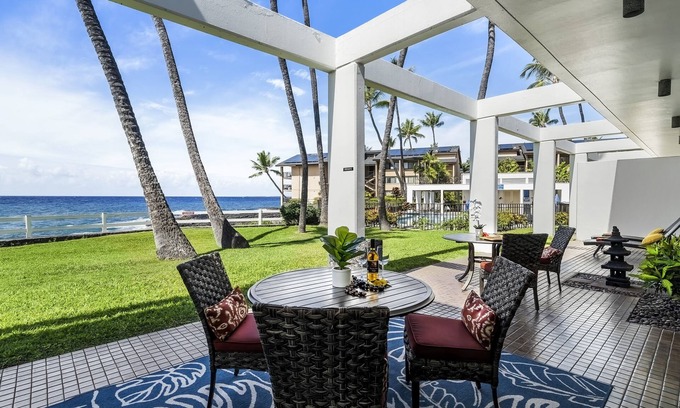Kailua-Kona Villa | 🏖️Ocean Front Villa| Concierge Included | Central AC