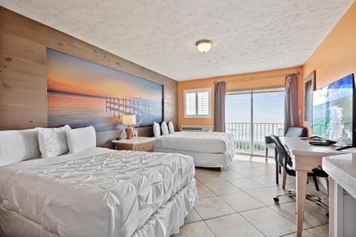 Fort Pierce Hotel | Ocean View Hotel Room with Balcony- 2 Full Beds #24