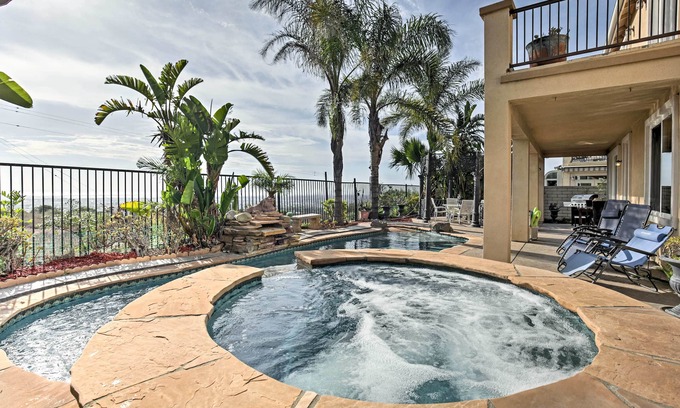Ocean View Hills House | Ocean-View San Diego Home w/Pool, Patio & Hot Tub