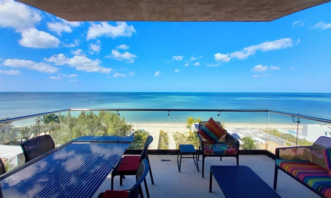 Chicxulub Puerto Apartment | Ocean views from all rooms, Beachfront Paradise