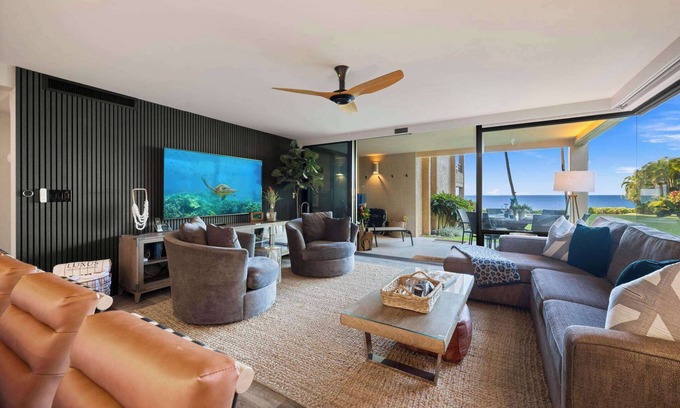 Wailea Condo | Ocean Views | Polo Beach Club Ground Floor Condo | Walk to Beach, Private Patio