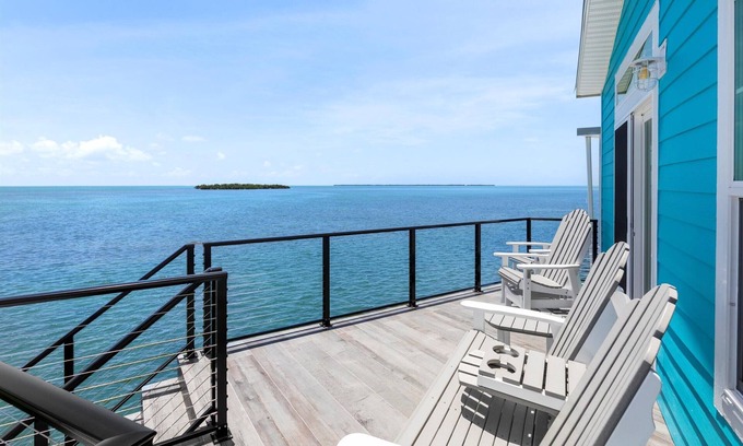Cudjoe Key House | Oceanfront 2BR in Venture Out | 35' Dock, Sunrise Views, Coastal Charm