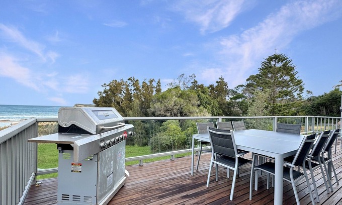 Malua Bay House | Oceanfront 4-Bed Haven with BBQ & Alfresco Dining