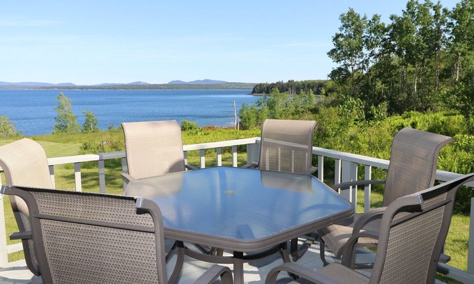 Surry Cottage | Oceanfront Cape on Newbury Neck, Surry. Stunning Views of Acadia Nat'l Park