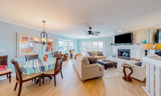 Ponce Inlet House | Oceanfront condo with scenic balconies, pool, beach gear, & W/D - dog-friendly