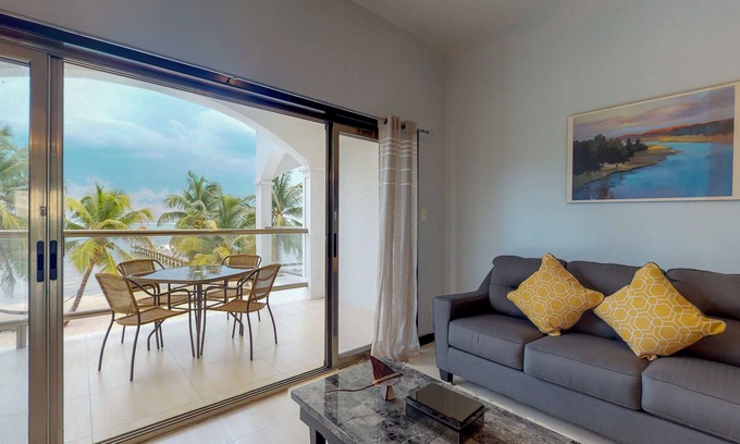 San Pedro Condo | Oceanfront condo with amazing water views, partial AC, WiFi & pool