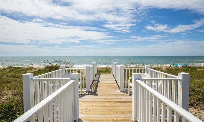 Emerald Isle House | Oceanfront duplex with beautiful sunset views