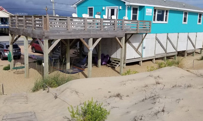 Kitty Hawk Cottage | Oceanfront home featuring 500 square foot Oceanfront deck!