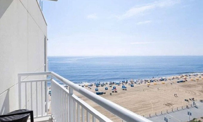 Northeast Virginia Beach Resort | Oceanfront Luxury at Hilton Oceanaire Resort – Two Stunning Oceanview Balconies!