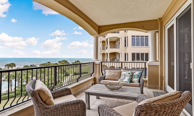 Fernandina Beach Villa | Oceanfront villa with sunrise/sunset views, pool & AC - dog-friendly