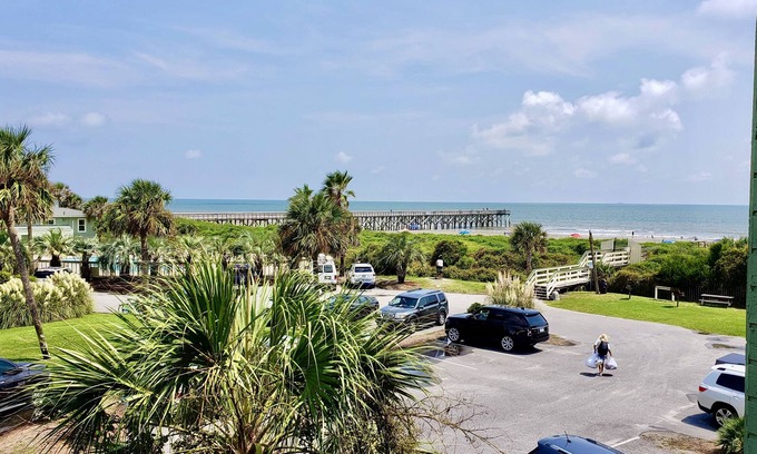 Isle of Palms Villa | Oceanfront Villa-pool/pier, fishing, amazing 2nd floor view!