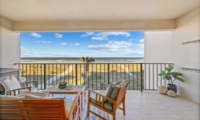 Jacksonville Beach Condo | Oceanview Balcony! The Beach is your backyard!