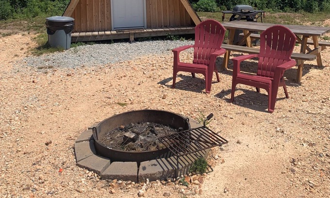 Decaturville Cabin | Off grid cozy a frame style tiny home