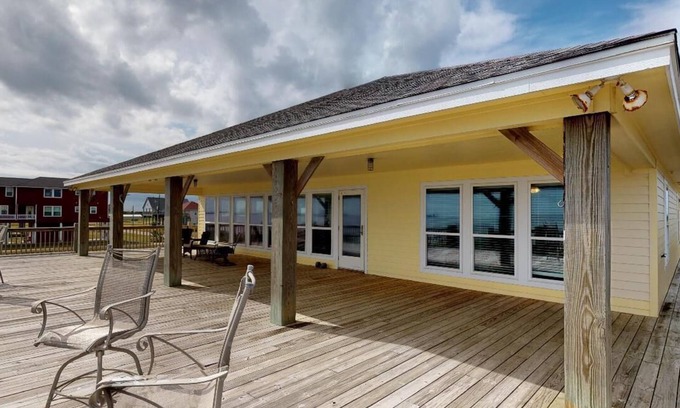 Galveston House | On the Rocks: 3 BR, 2 BA House in Port Bolivar, Sleeps 10