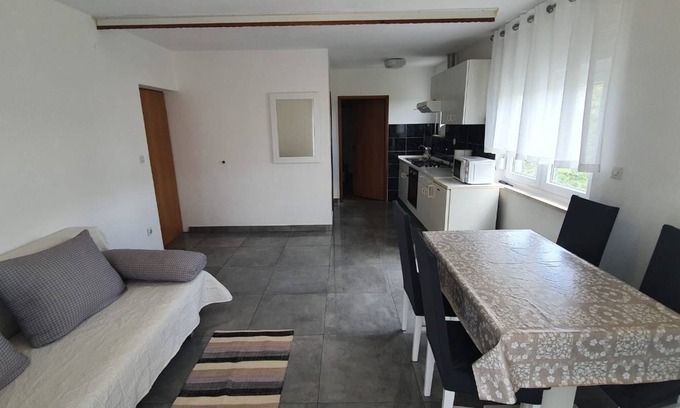 Ljubac Apartment | One bedroom apartment with balcony and sea view Ljubač, Zadar (A-6141-b)
