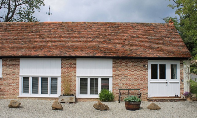 Chillenden Cottage | One of a pair of beautifully converted stables set over 2 floors with a wealth of beams, and origina