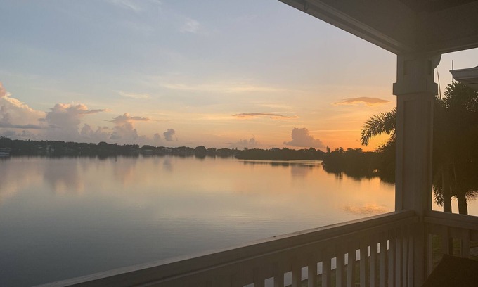 Coquina Key Condo | Open Water View from your Balcony Big Bayou 201 Pompano Dr D SE St Petersburg