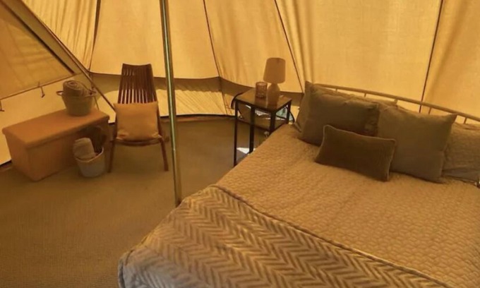 Dwyran RV Rental | Opulent Emperor Tent: Luxury Glamping