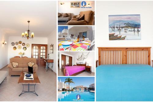 Gale Apartment | Os Apartamentos A Ramos na Praia da Galé Estão inserido em Condomínio com PISCINA, Fica apenas a 350 Metros da Praia da Galé - Apartamentos com Ar Condicionado tanto nos Quartos como na Sala, Smart TV com Prime Vídeo e Cozinha Completa
