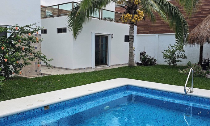 San Miguel House | Palancar house with beautiful swimming pool and private palapa