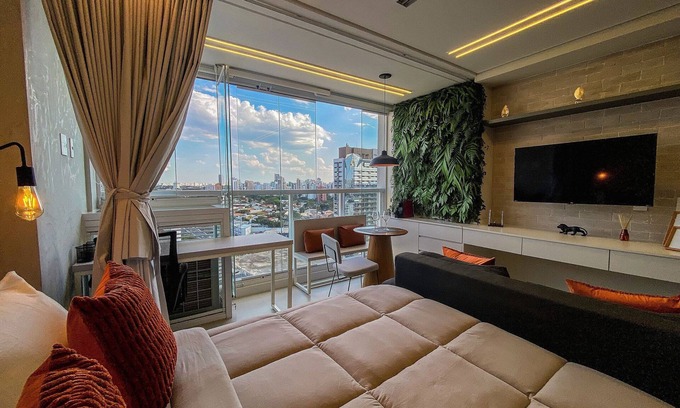 Vila Clementino Apartment | Palazzo Ibirapuera 21st Floor – Wi-Fi, AC, and Metro 5 Minutes Away