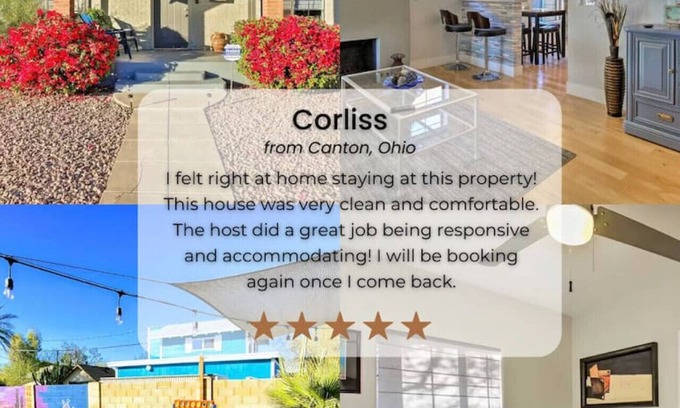 Coronado House | Palm house · Phoenix Home w/renovated Pool & String Lights