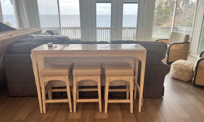 Plymouth House | Panoramic Cape Cod Bay Views with Private Sandy Beach