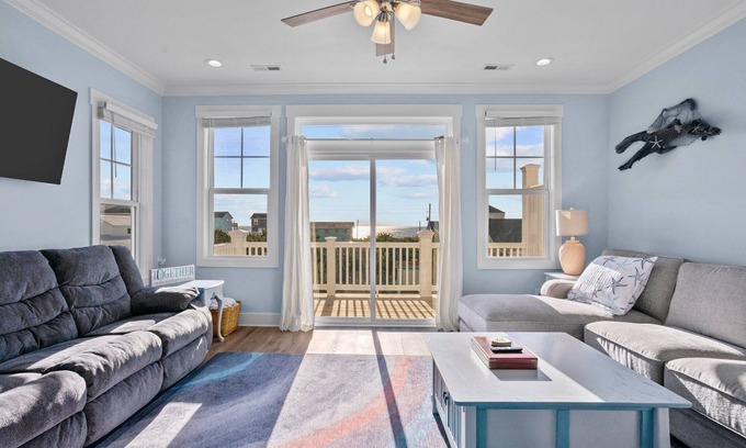 Surf City Villa | Panoramic Ocean & Waterway Views, Elevator, Nearby Beach Access