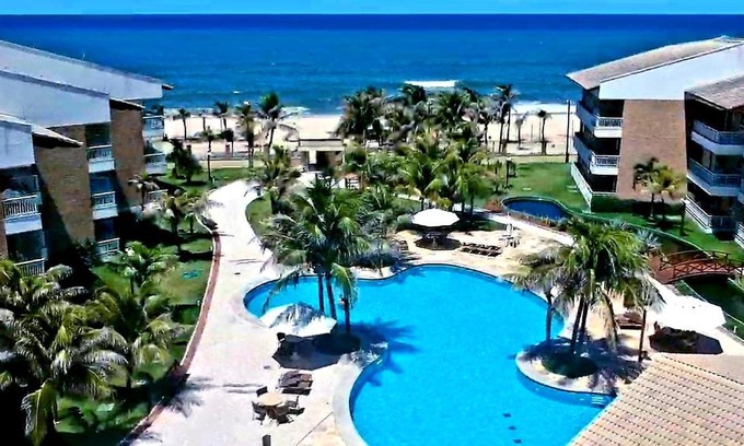 Porto das Dunas Apartment | Paraíso das Dunas - Apartamento à beira mar com jacuzzi - Próximo ao Beach Park