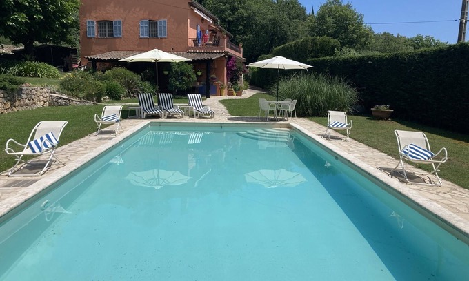 Tourrettes-sur-Loup House | Paradise in Provence- A Quiet Retreat (3BR) with Pool, Terrace, Barbecue, Garden